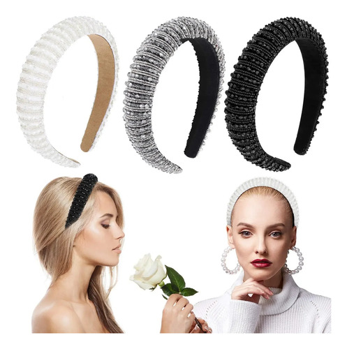 Modernos Accesorios Para El Cabello Con Diadema Con Cuentas