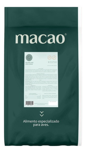 Mixtura Macao Natural Mix Aves Chicas 12k Ninfa Y Periquitos