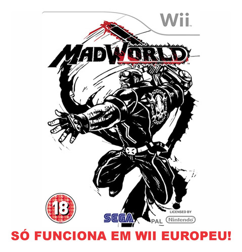 Madworld Original Europeu Nintendo Wii Midia Fisica (Usado)