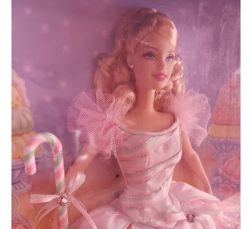 Barbie Peppermint Candy Cane Ballet Cascanueces (Usado)