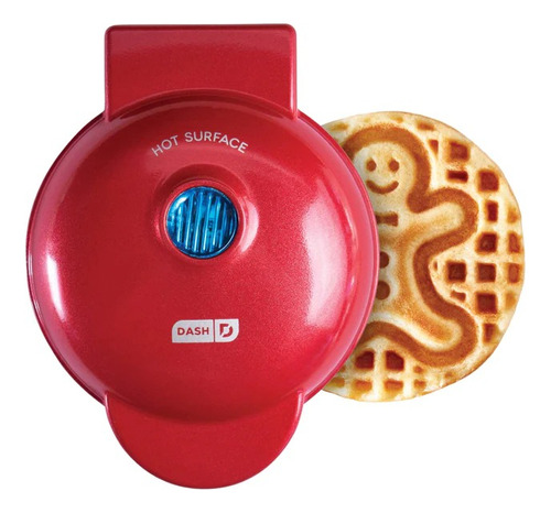 Dash Mini Gingerbread Man Maker Cor Vermelho Metálico 110V