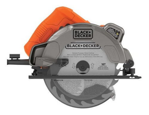 Sierra Circular 7 1/4 B&d 13 Amp Con Laser Cs300c Color Naranja Claro