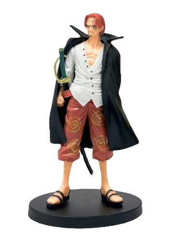 Figura One Piece Shanks Akagami Yonko Pelirrojo Red Pvc