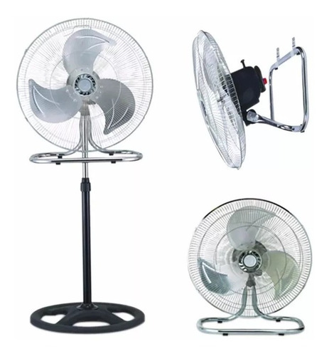 Ventilador 3 En 1 Pedestal Aspa Metalica 18 Pulgadas Tienda
