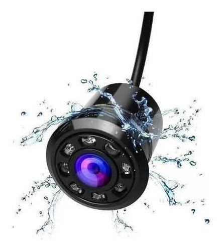 Camara De Reversa Con 8 Leds Vurva Rca Universal Contra Agua