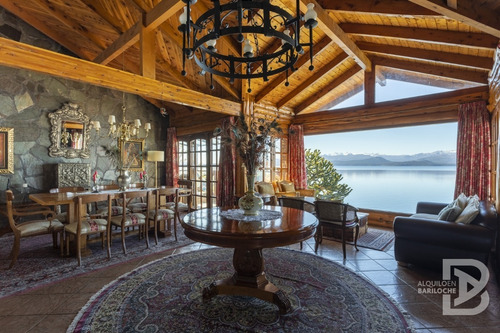 Imagen 4 de 23 de Alquiler Casa En Bariloche Con Costa De Lago Nahuel Huapi. 10 Pax. Km5. 360.
