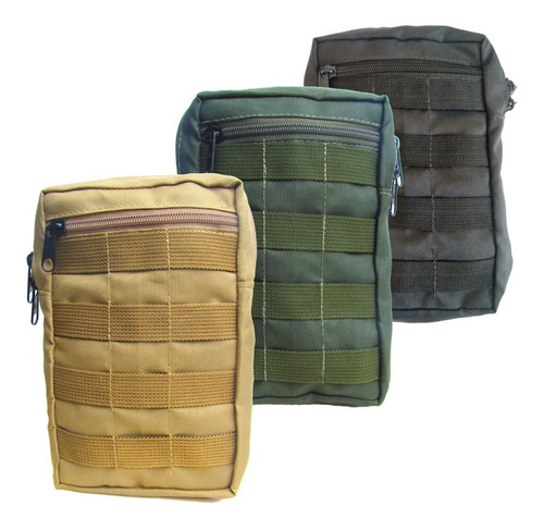 Bolso Molle Vertical Para Colete Modular 25x17 