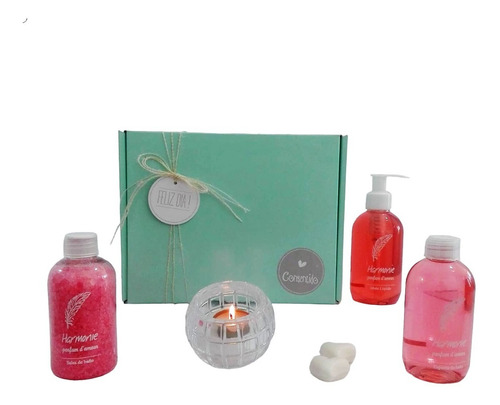 Kit Caja Regalo Mujer Box Rosas Set Zen Spa N60 Feliz Día