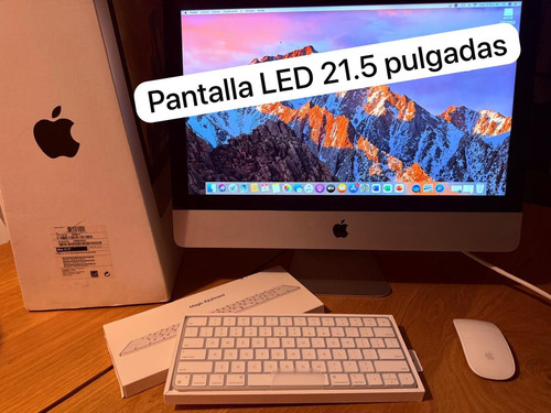 Apple Imac 21.5 + Caja Original Core I5 / 8gb / 1tb Imp Plateado (Usado)