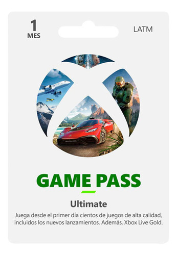 Xbox Game Pass Ultimate 1 Mes Clouding - Pc - Consola