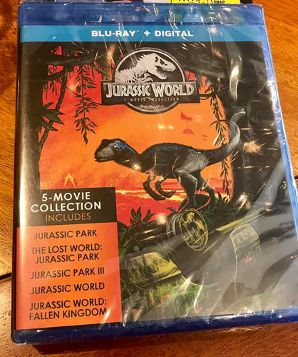 Colección Jurassic World, 5 Blurays Originales