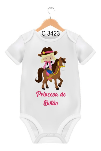 Body De Bebês Infantil Princesa De Botas Bruta C3423