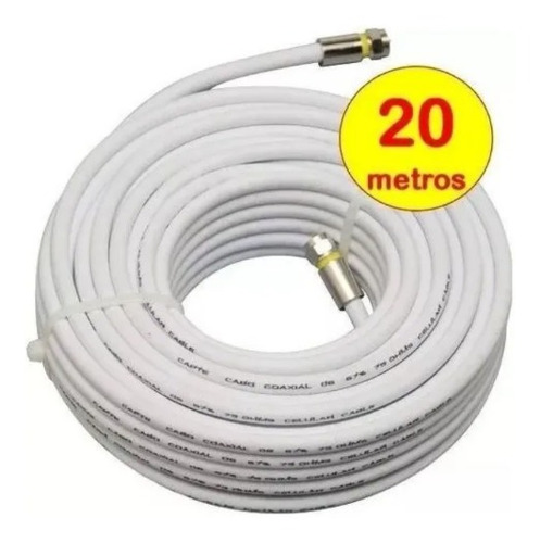 Cabo Coaxial Antena Digital Vhf Uhf Claro Sky Parabolica Net