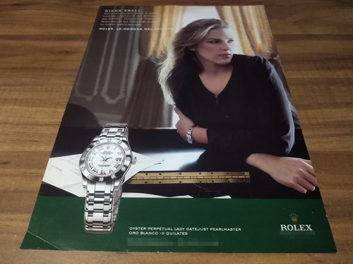 (pg431) Diana Krall * Publicidad Rolex