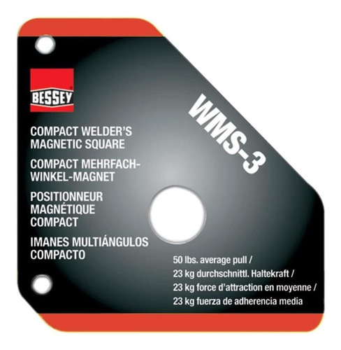 Bessey Wms-3 Magnetic Hold Stop Sown Square