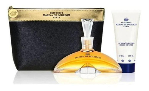 Perfume Marina De Bourbon Kit 100ml + Loção + Necessaire Edp