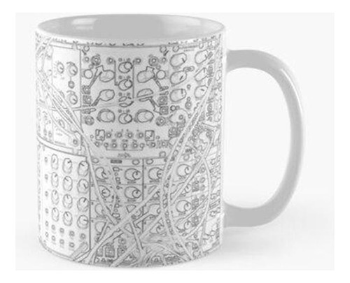 Taza Sintetizador Analógico - Diseño Modular - Sobre Fondo B