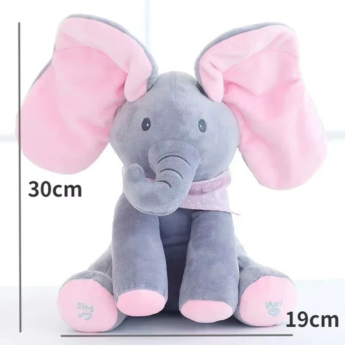 Juego Juguete Elefante Pick A Boo Bebe Sonido Musical