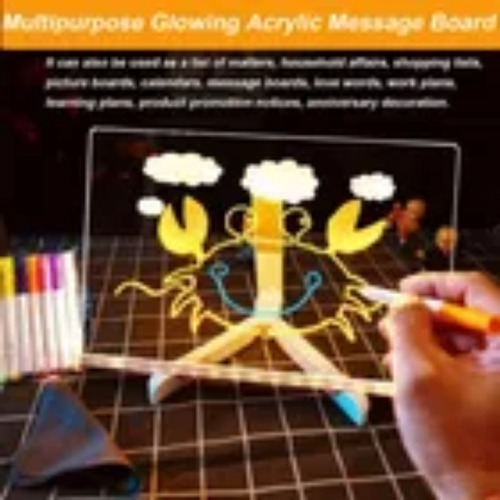 Tablero Dibujo For Niños Tableros Mágicos Emisores Luz Led
