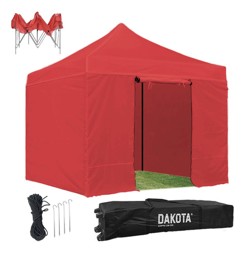 Gazebo 3x3 Autoarmable Paredes + Puerta + Estacas + Bolso