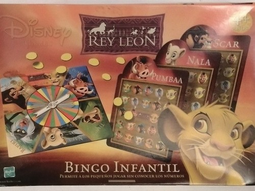Juego De Mesa Bingo Infantil Disney Rey León