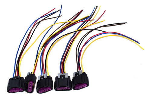 Conector De Cableado Con Sensor Maf, 5 Conectores Flexibles