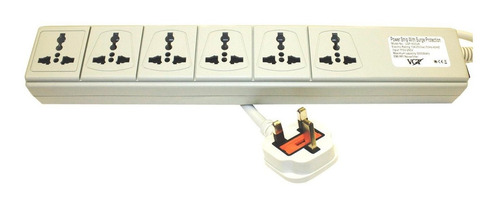 Vct Electronics Up600uk Universal Power Strip 6-outlets 100
