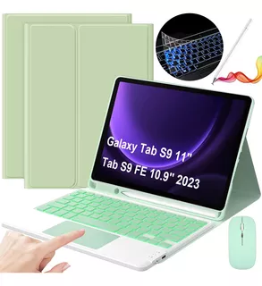 Keyboard With Mouse And Pencil For Galaxy Tab S9/s9 Fe 10.9
