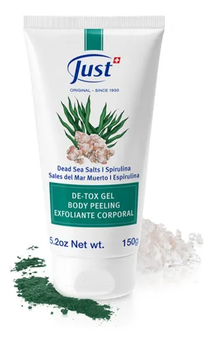 Gel De Tox Exfoliante Corporal Just Mar Muerto Y Espirulina