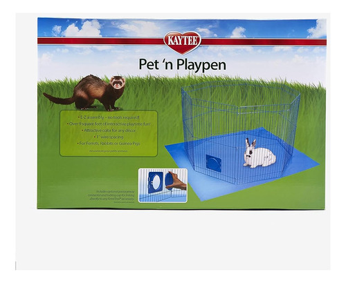 Kaytee Pet-n-playpen Con Esterilla Para Conejos, Conejillos 