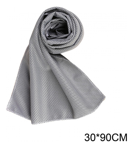 Toalla Fresca Toalla Para El Sudor 30x90cm Toalla Gris Claro