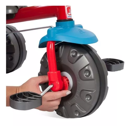 Triciclo Infantil Bandeirante Smart Plus - Vermelho+Verde