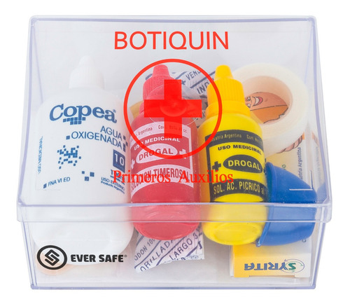 Imagen 3 de 6 de Botiquín Primeros Auxilios Eversafe 23 Elementos Para Auto Apto Vtv Modelo Pd