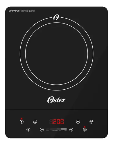 Cooktop De Indução 1 Boca Oster Touch Screen Portátil 220v
