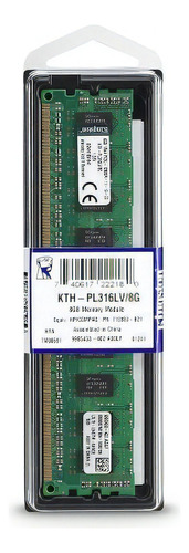 Memória RAM  8GB 1 Kingston KTH-PL316LV/8G