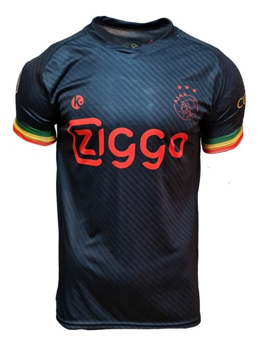 Camiseta Futbol Kapho Ajax Bob Marley Black Edition Adultos