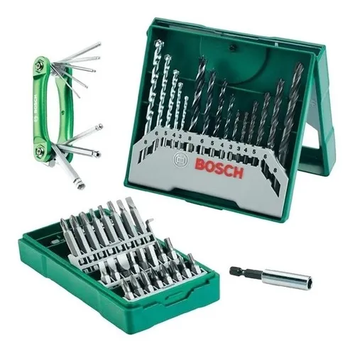 Set 15 Mechas + 25 Puntas + Jgo Llaves Allen Bosch
