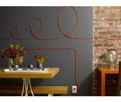 Imagen 2 de 5 de Extensión De Cable Textil Elige Color, Incluye B U Lbo Retro