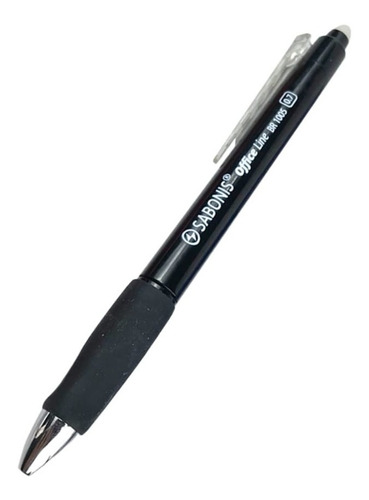 24 Bolígrafo De Gel Tinta Borrable Retractil Sabonis 1005e Color de la tinta Negro