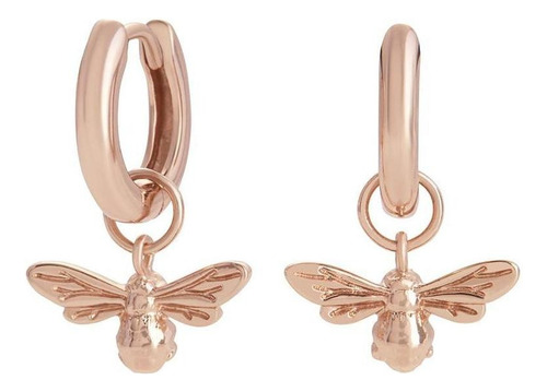 Aretes Olivia Burton Dama Lucky B Oro Rosa Objame33n - S007