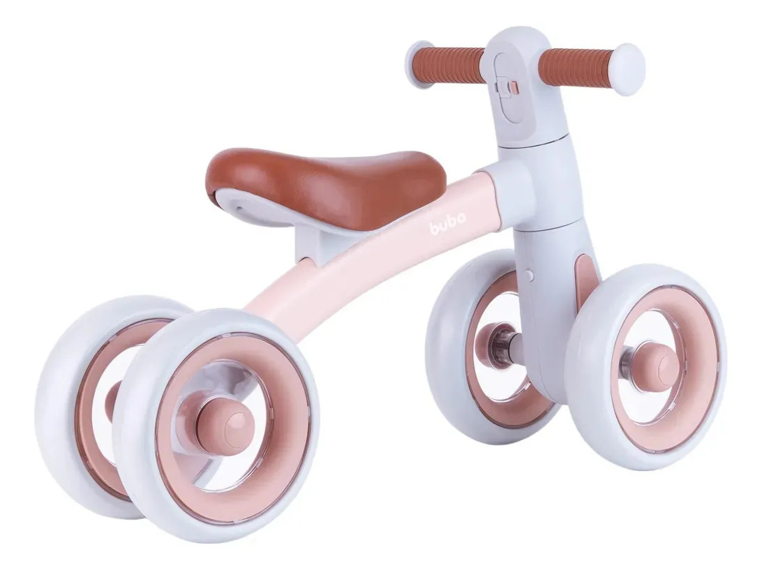 Bicicleta De Equilibrio Com Luz Rosa, Buba