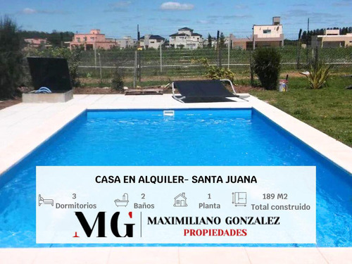 Casa En Alquiler - Santa Juana, Canning