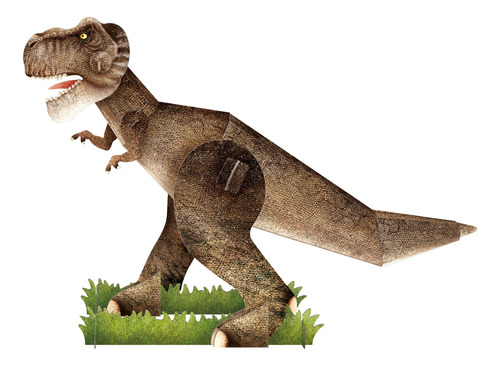 Libro Mega Atlas Los Dinosaurios + Maqueta 3d+cartas +puzle