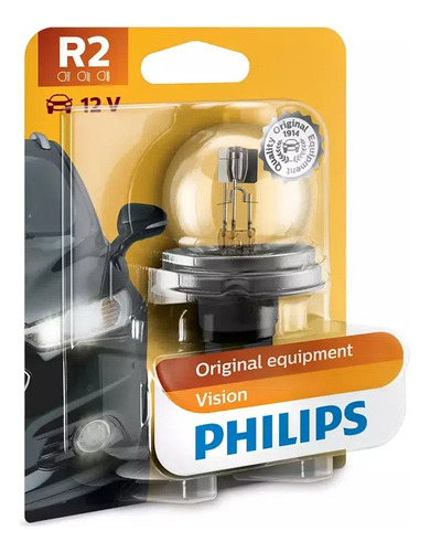 Lâmpada Halógena R2 Philips Standard 45w 12v 12620c1