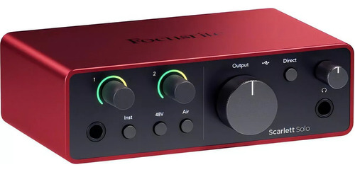 Focusrite Scarlett Solo 4ta Gen  Interfaz De Audio Usb-c