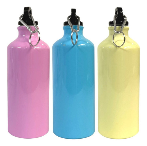 Botella De Aluminio 600ml Tlp Sublimacion 35 Pzs Color Rosa