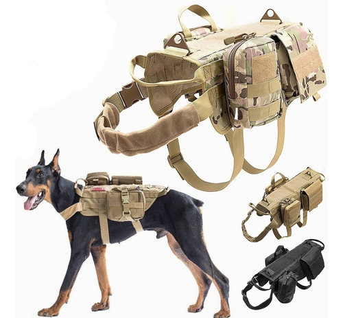 Chaleco Táctico Perro Pechera Militar Coraza De Camuflaje