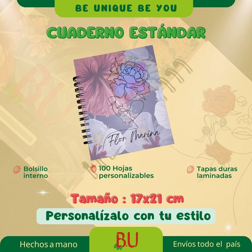 Cuaderno Personalizado 17x21cm