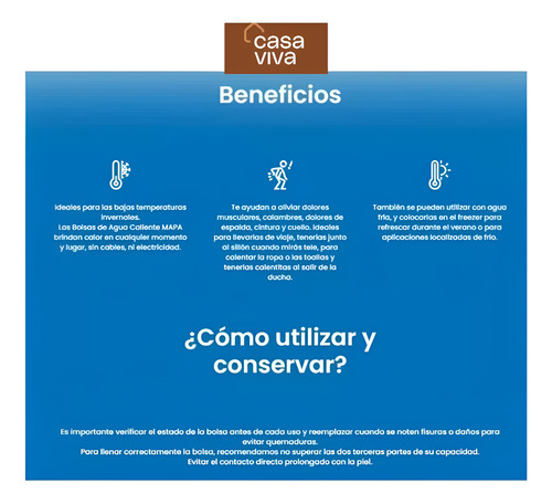 Bolsa De Agua Caliente C/ Funda De Felpa 1,75 Litros