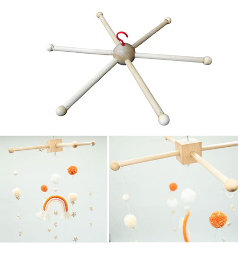 Kit De Moldura Móvel De Madeira Chocalho De Brinquedo Feito